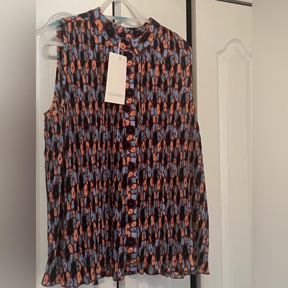 Stylish Printed Sleeveless Blouse